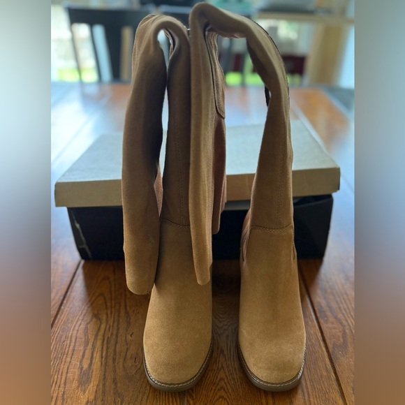 🆕 Kelsi Dagger Suede Over-the-Knee Boots - Logan - Chestnut - Oil Cow Suede - Picture 10 of 16